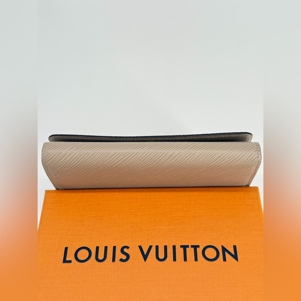 Louis Vuitton Twist Wallet in Epi Leather Beige w/ Box and Dust bag