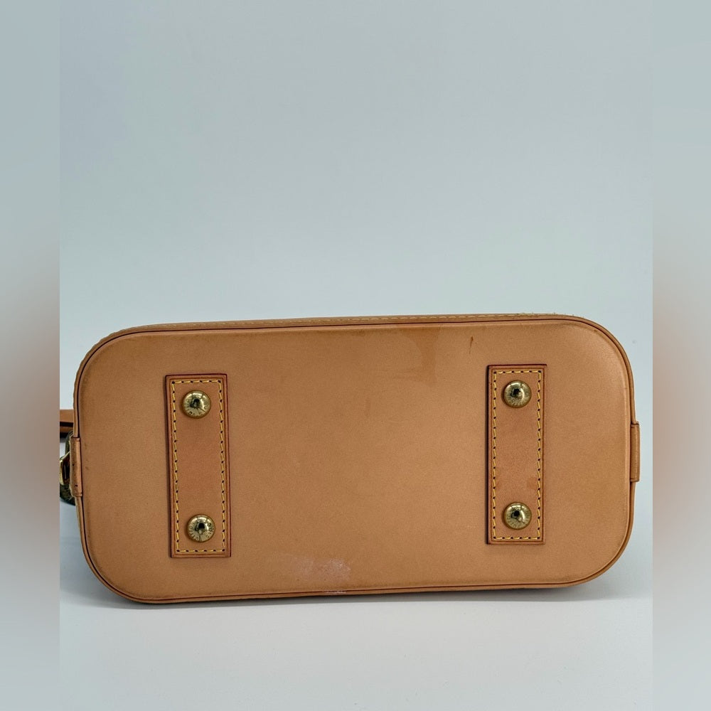 Louis Vuitton Alma Monogram Shoulder Bag BB Brown Canvas