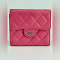Chanel Compact Flap Wallet Pink Lambskin