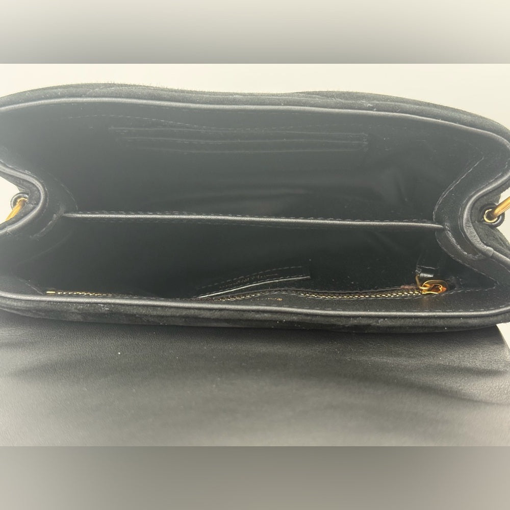 Sain Laurent Black Suede Loulou Toy Handbag