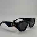 Gucci Black and Gold Sunglasses GG1421S Size 51/20