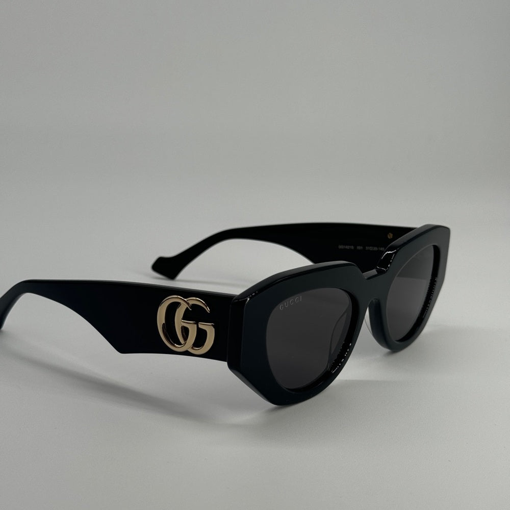 Gucci Black and Gold Sunglasses GG1421S Size 51/20