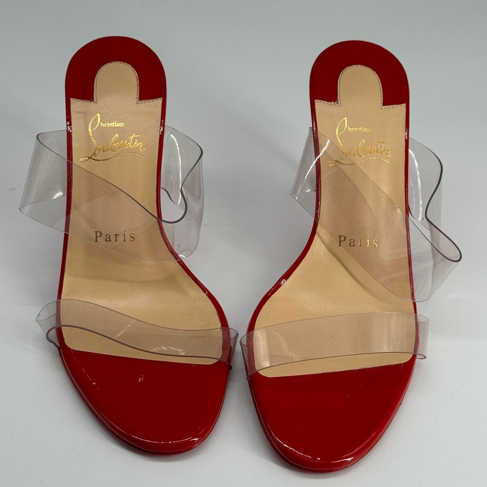 Christian Louboutin Just Nothing Heels Slide Sandals size 36.5