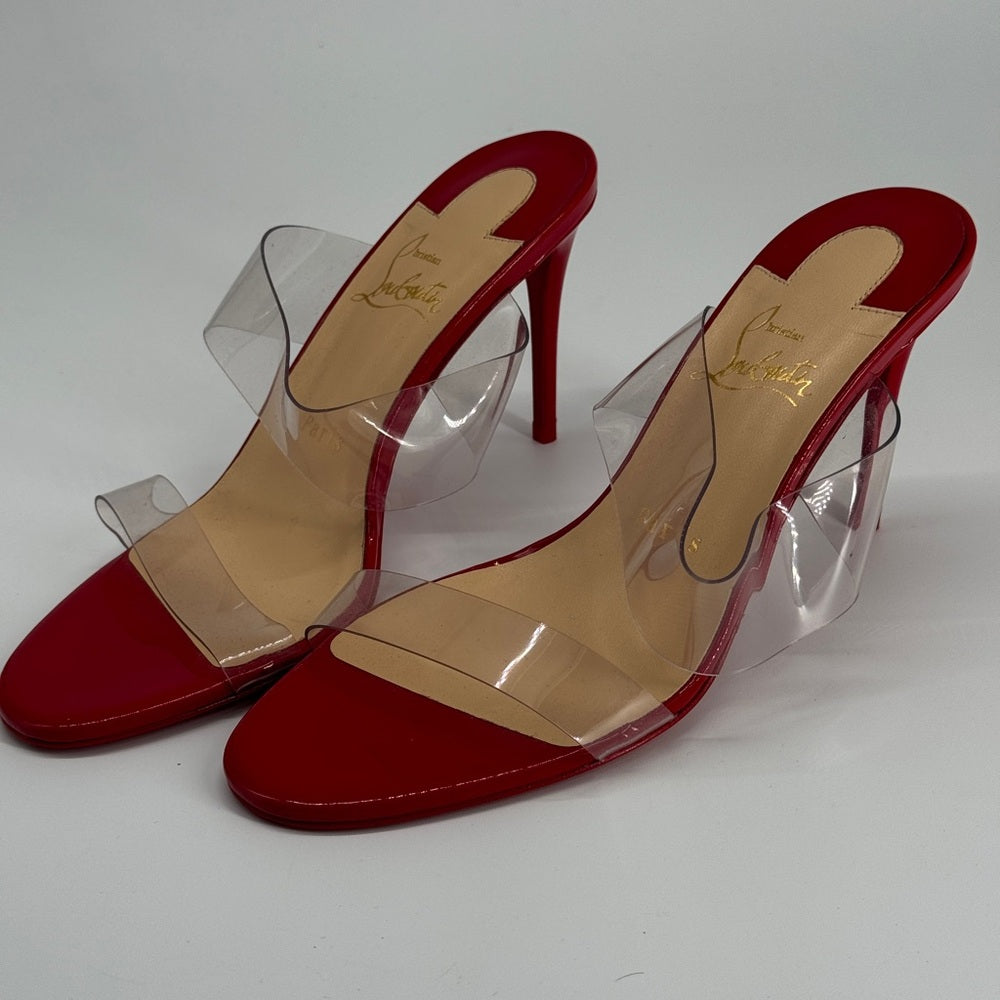 Christian Louboutin Just Nothing Heels Slide Sandals size 36.5