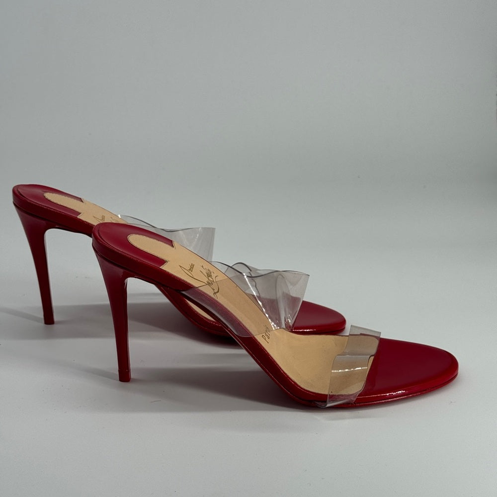 Christian Louboutin Just Nothing Heels Slide Sandals size 36.5