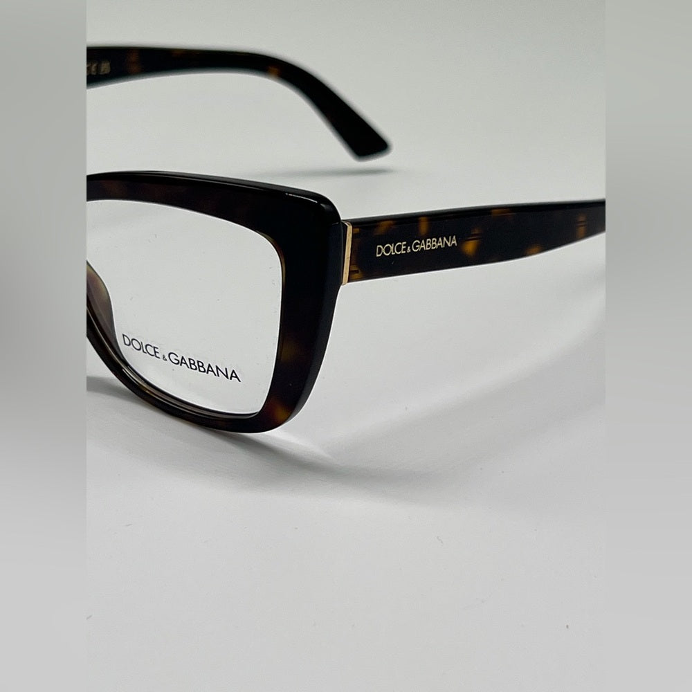 Dolce & Gabbana Eyeglasses DG 3308 502 53-18 Tortoise Gold Frame