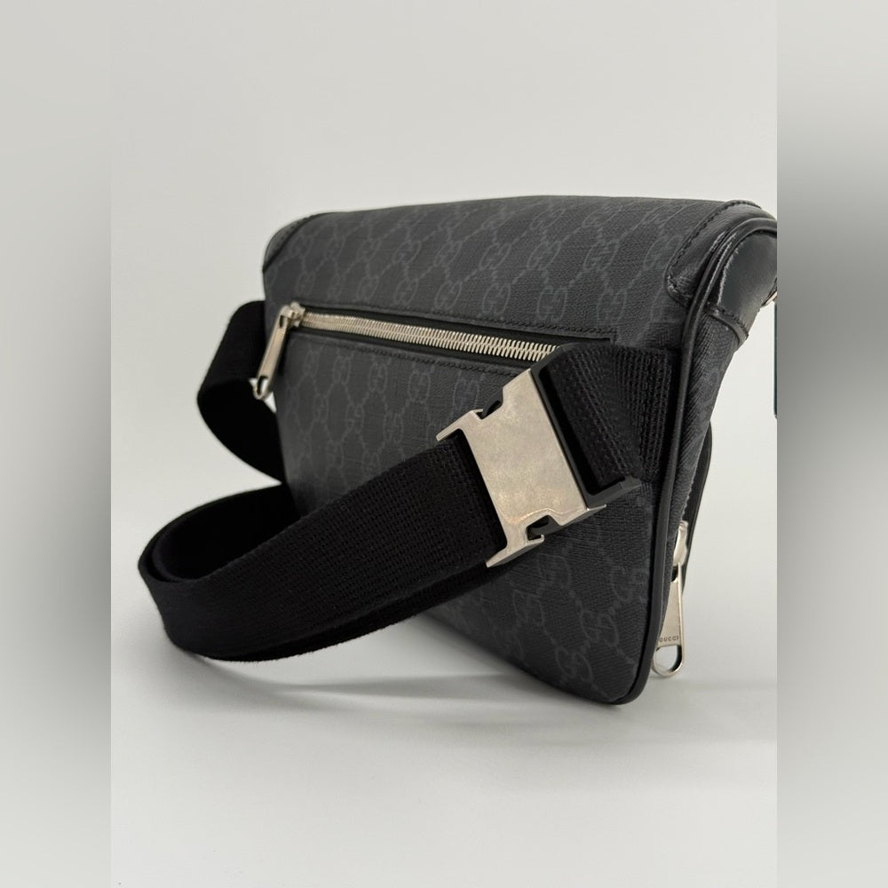 Gucci Supreme Monogram Canvas Interlocking G Patch Belt Bag