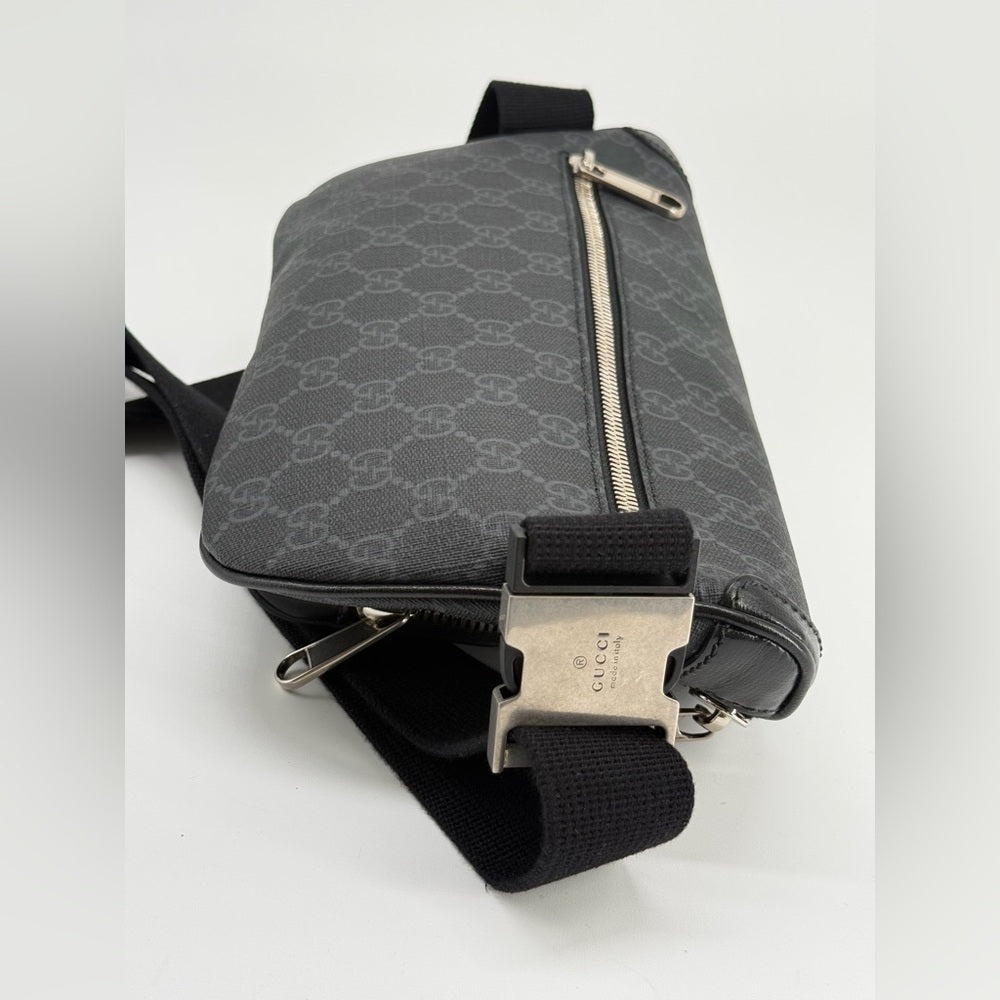 Gucci Supreme Monogram Canvas Interlocking G Patch Belt Bag