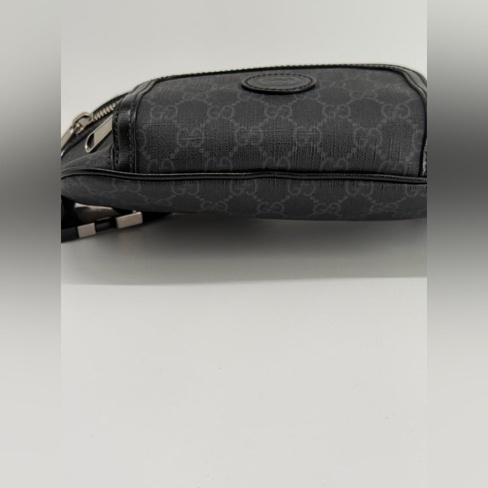 Gucci Supreme Monogram Canvas Interlocking G Patch Belt Bag