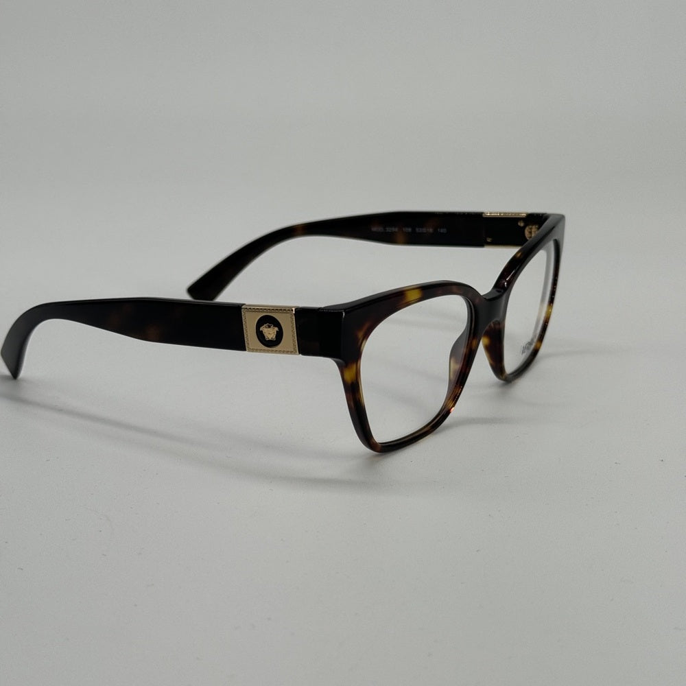 Versace Havana Eyeglasses Frame 3294 Size 53/18
