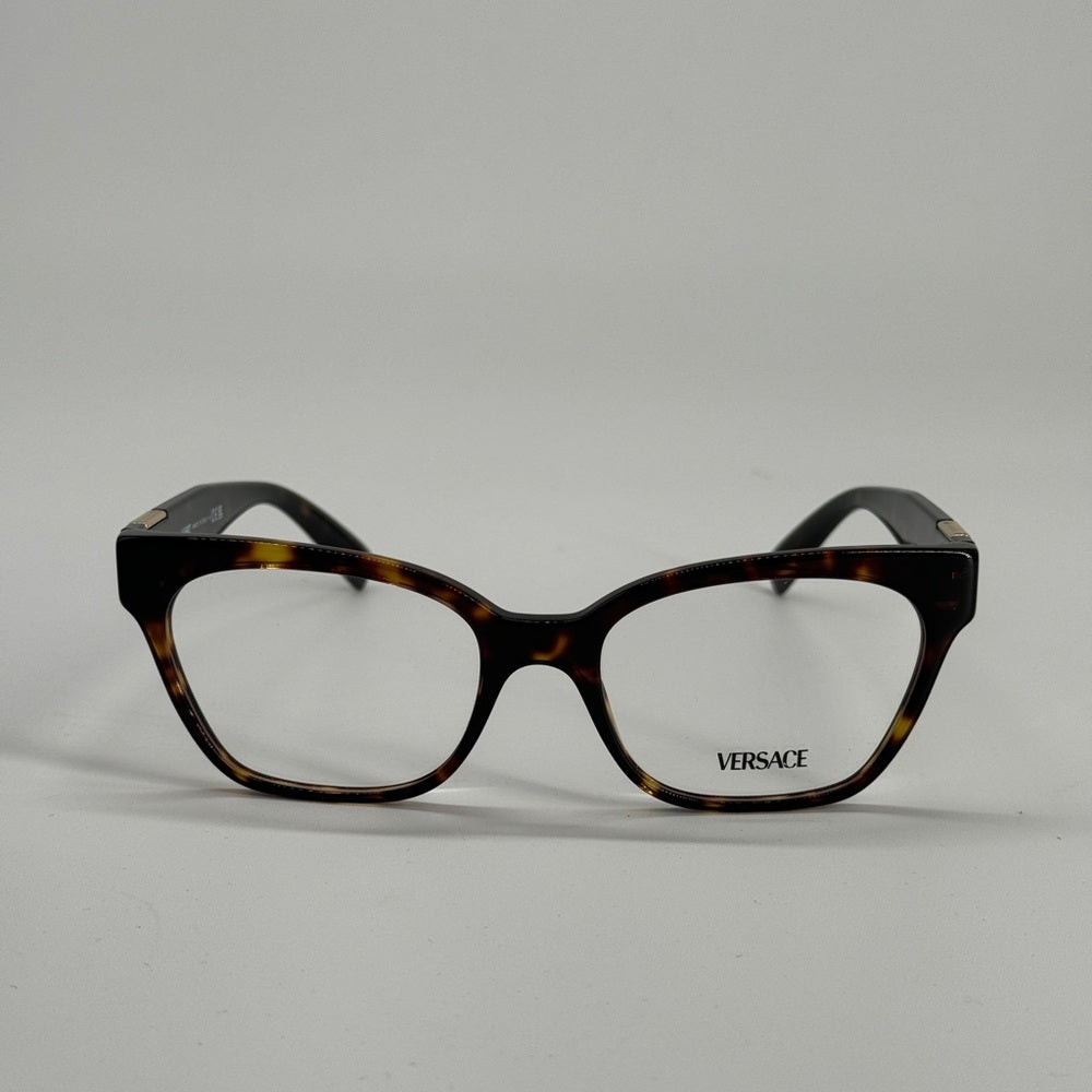 Versace Havana Eyeglasses Frame 3294 Size 53/18
