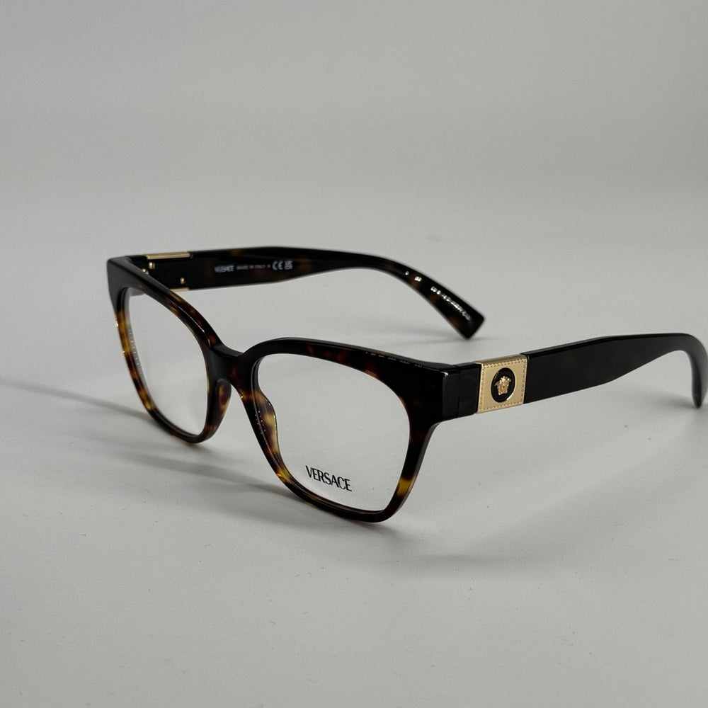 Versace Havana Eyeglasses Frame 3294 Size 53/18