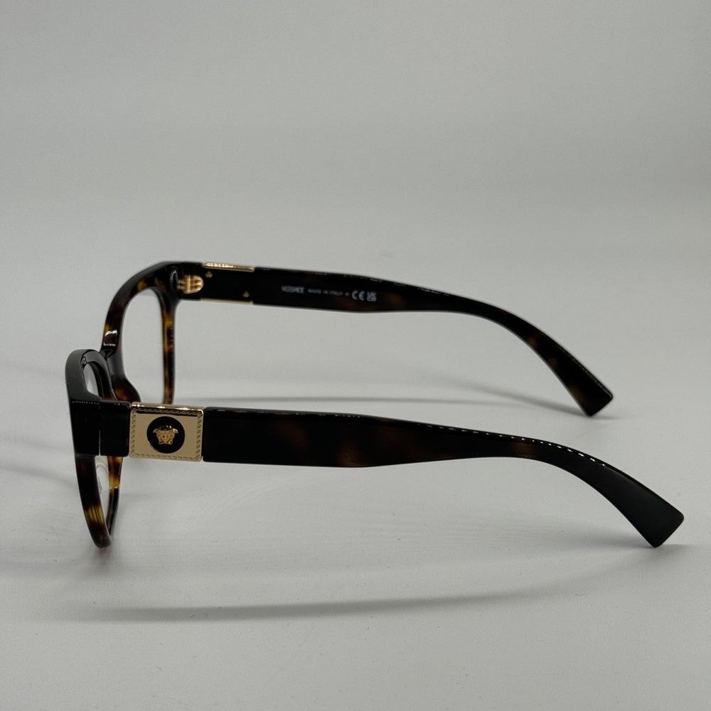 Versace Havana Eyeglasses Frame 3294 Size 53/18