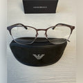 Emporio Armani EA1059 3179 Eyeglasses Frame Matte Brown Gunmetal 53-19