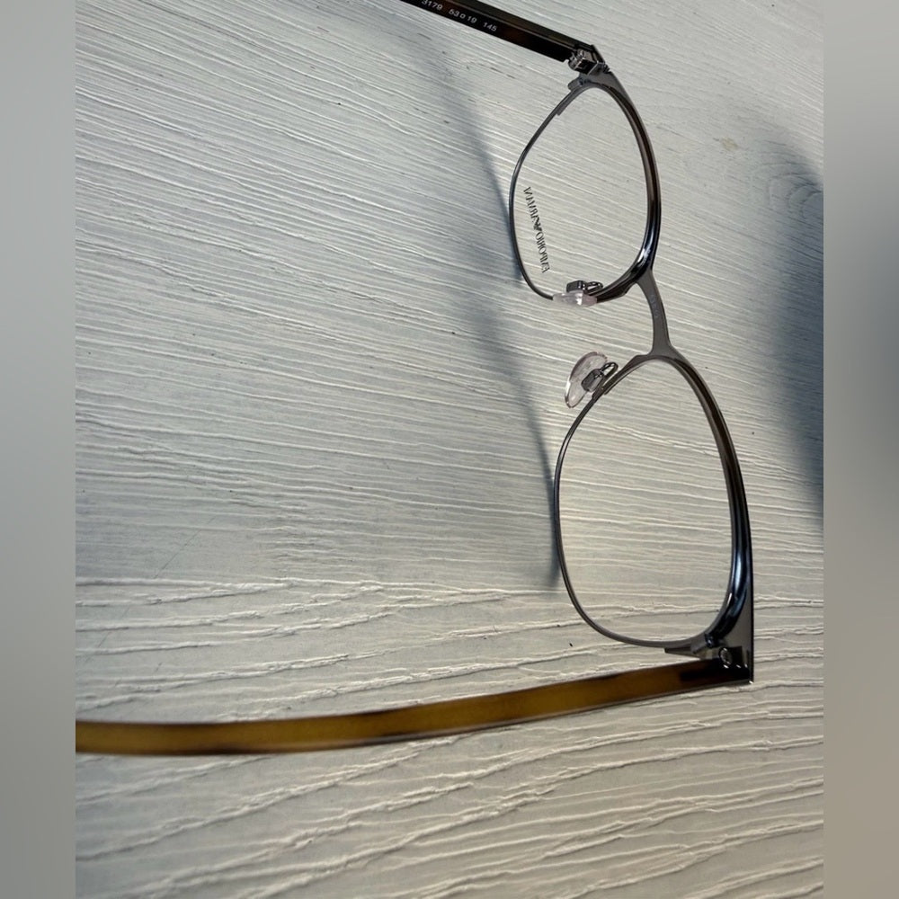 Emporio Armani EA1059 3179 Eyeglasses Frame Matte Brown Gunmetal 53-19