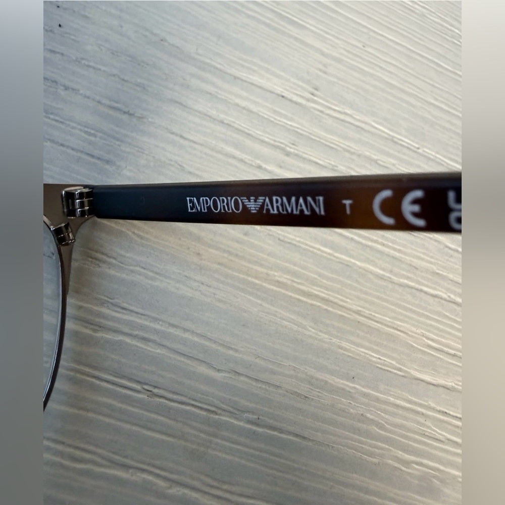 Emporio Armani EA1059 3179 Eyeglasses Frame Matte Brown Gunmetal 53-19