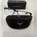 Emporio Armani Eyeglasses, Frames Only, EA 1052 3094 Black/Silver, 53-17-140