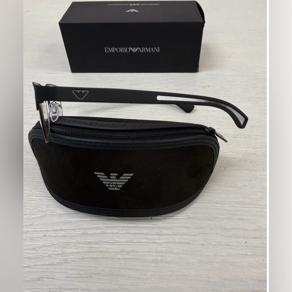 Emporio Armani Eyeglasses, Frames Only, EA 1052 3094 Black/Silver, 53-17-140