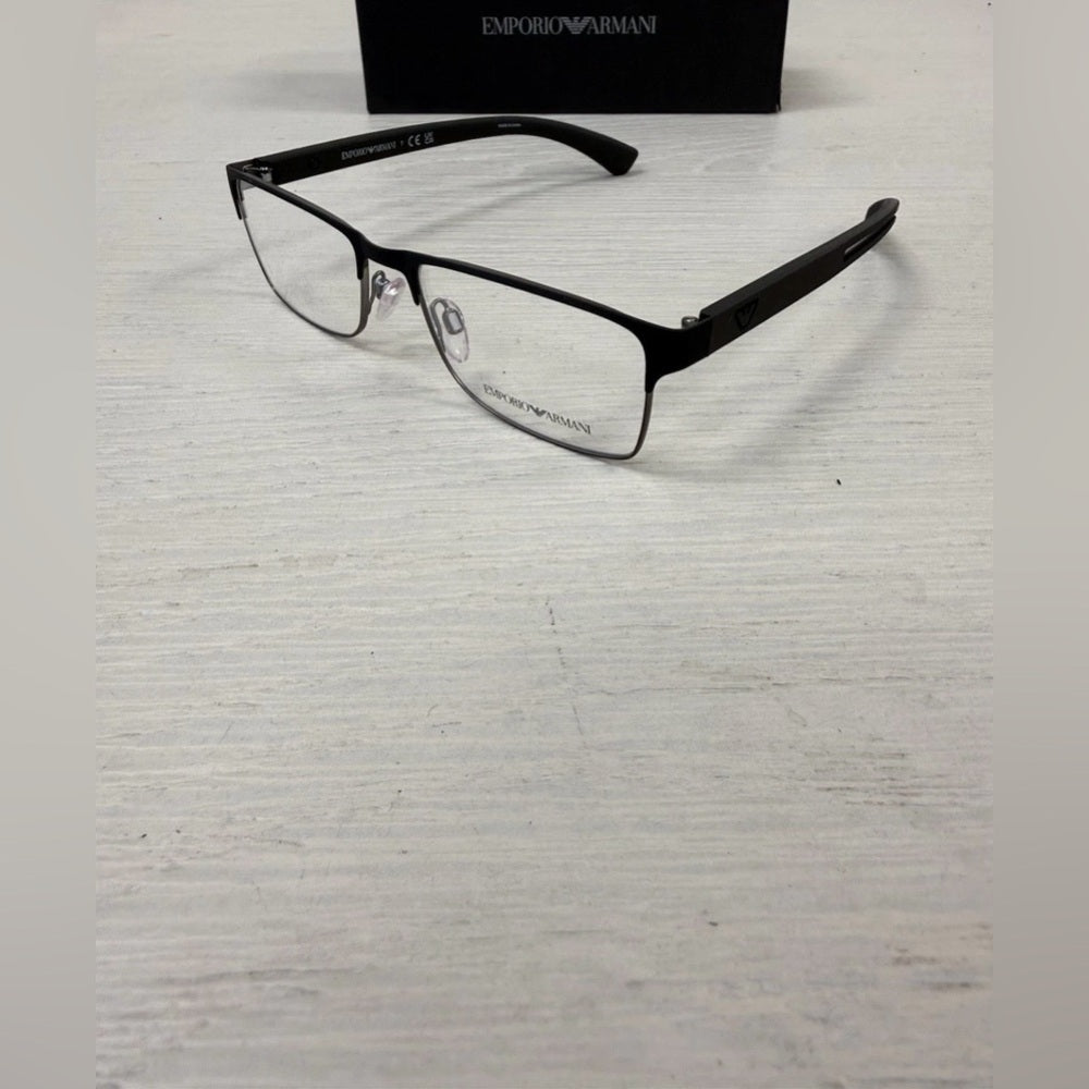 Emporio Armani Eyeglasses, Frames Only, EA 1052 3094 Black/Silver, 53-17-140