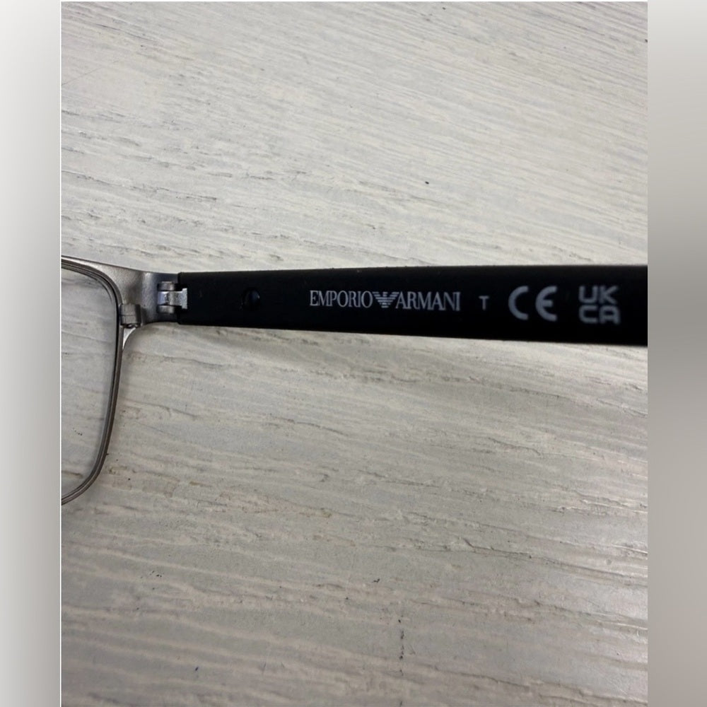 Emporio Armani Eyeglasses, Frames Only, EA 1052 3094 Black/Silver, 53-17-140