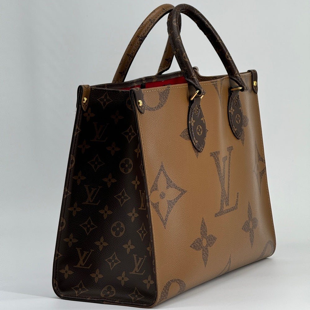 Louis Vuitton On The Go Tote MM Monogram Canvas Shoulder Bag