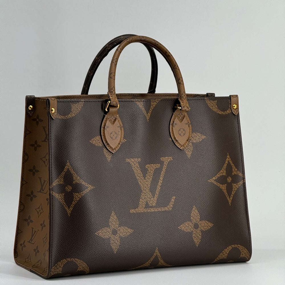 Louis Vuitton On The Go Tote MM Monogram Canvas Shoulder Bag