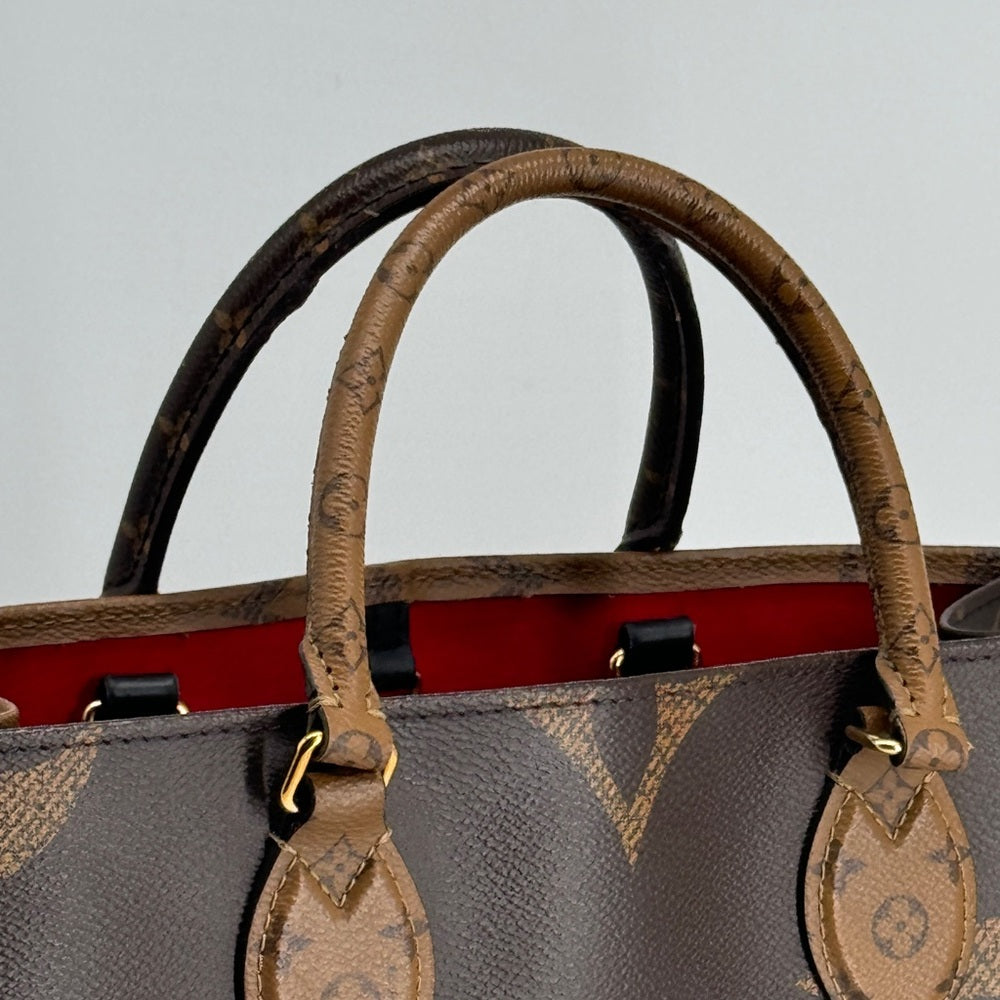 Louis Vuitton On The Go Tote MM Monogram Canvas Shoulder Bag
