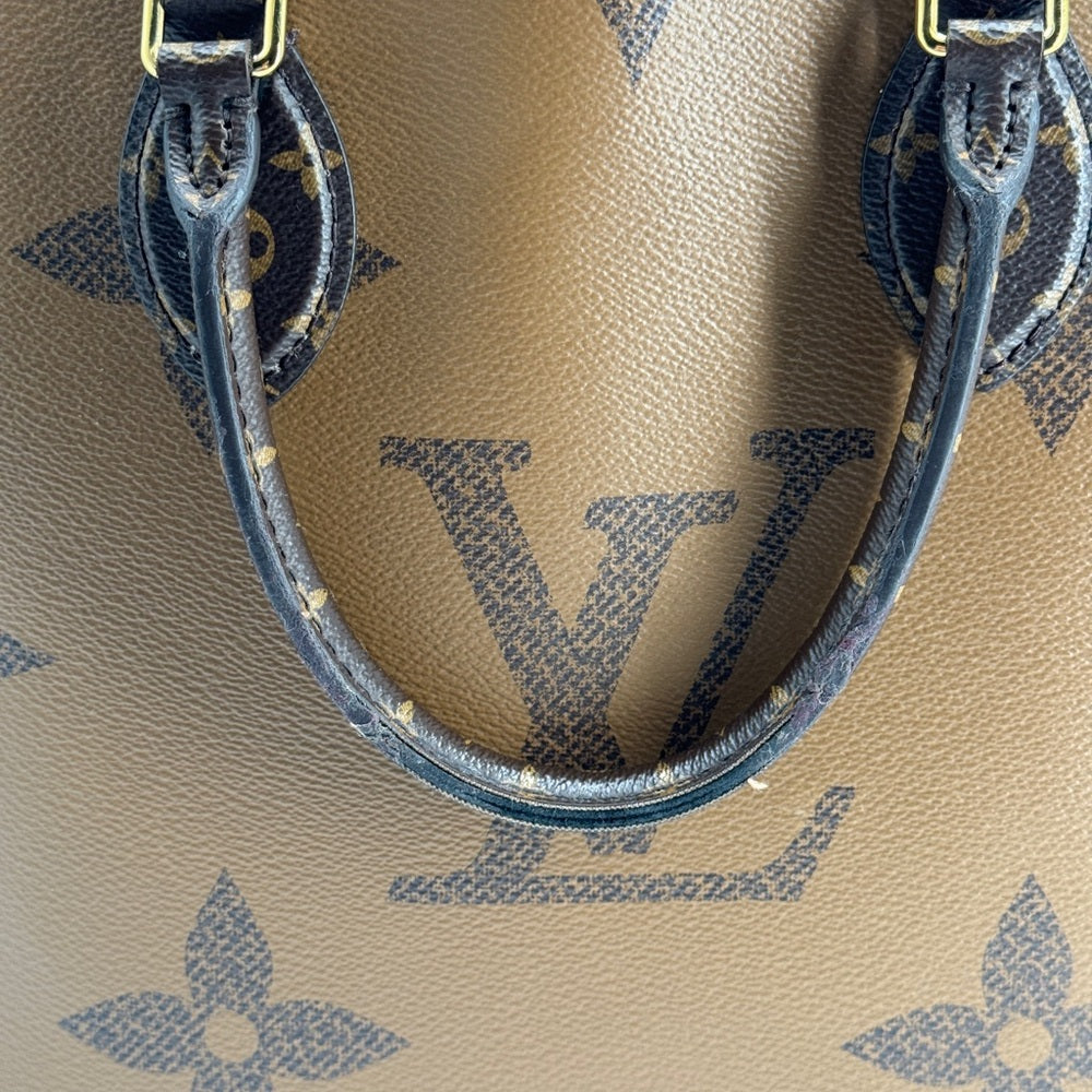 Louis Vuitton On The Go Tote MM Monogram Canvas Shoulder Bag