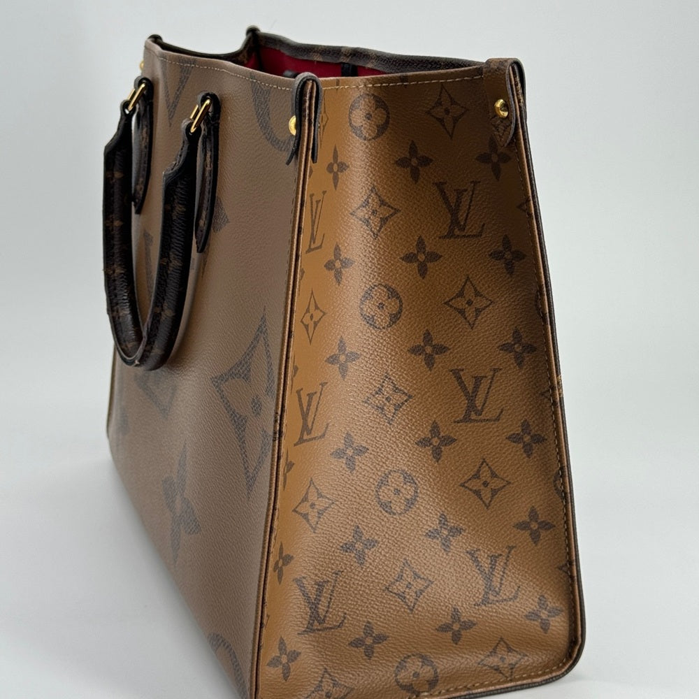 Louis Vuitton On The Go Tote MM Monogram Canvas Shoulder Bag