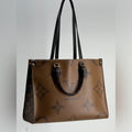Louis Vuitton On The Go Tote MM Monogram Canvas Shoulder Bag