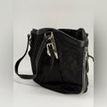 Prada Expandable Zippered Nylon Shoulder Bag Black