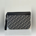 Dior Saddle A5 Pouch Oblique Jacquard And Black Grained Calfskin Leather Bag