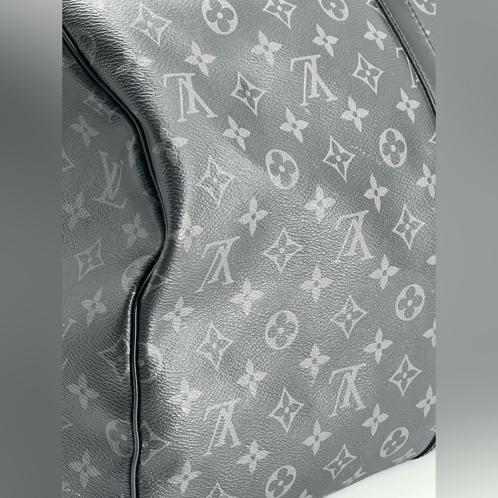 Louis Vuitton Keepall 55 Monogram Eclipse canvas Duffel Bag