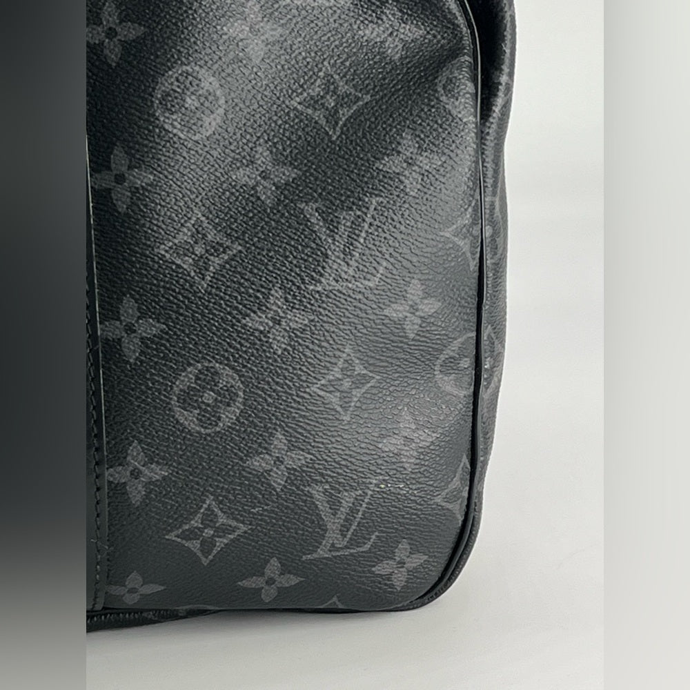 Louis Vuitton Keepall 55 Monogram Eclipse canvas Duffel Bag