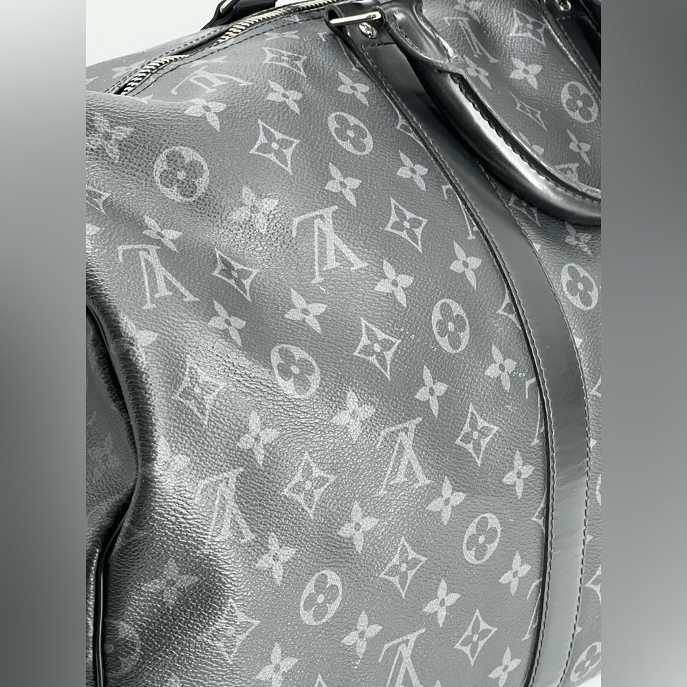 Louis Vuitton Keepall 55 Monogram Eclipse canvas Duffel Bag