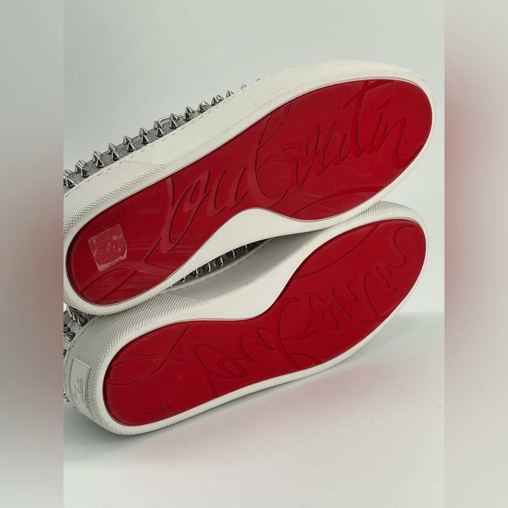 Christian Louboutin Spikeboat Leather Slip-On Sneaker Men