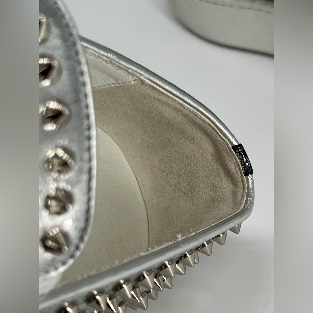 Christian Louboutin Spikeboat Leather Slip-On Sneaker Men