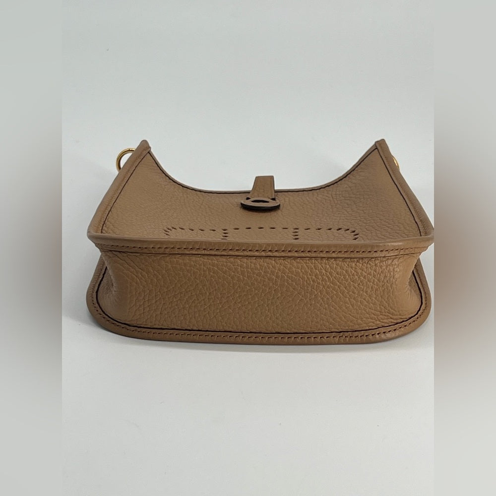Hermes Taurillon Clemence Evelyne TPM Shoulder Crossbody Bag