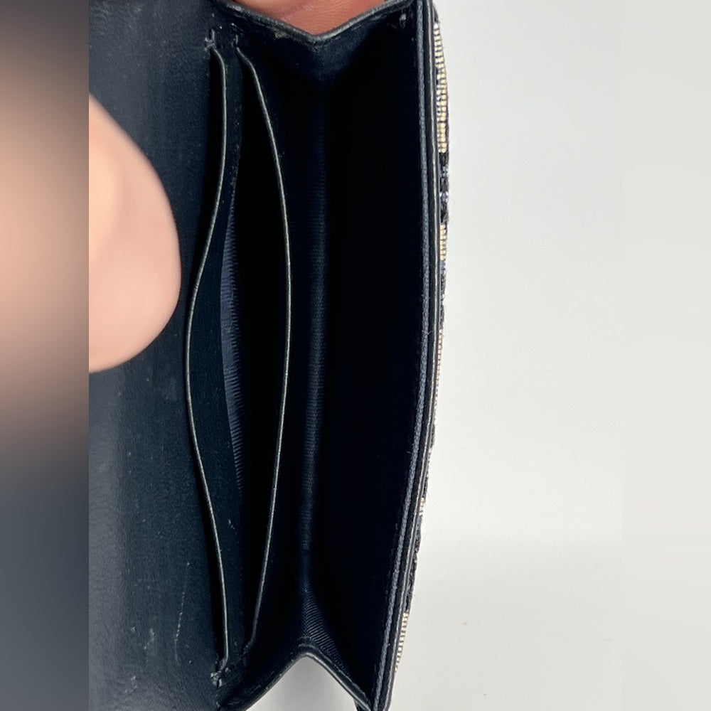 Cristian Dior Oblique Saddle Card Holder Wallet