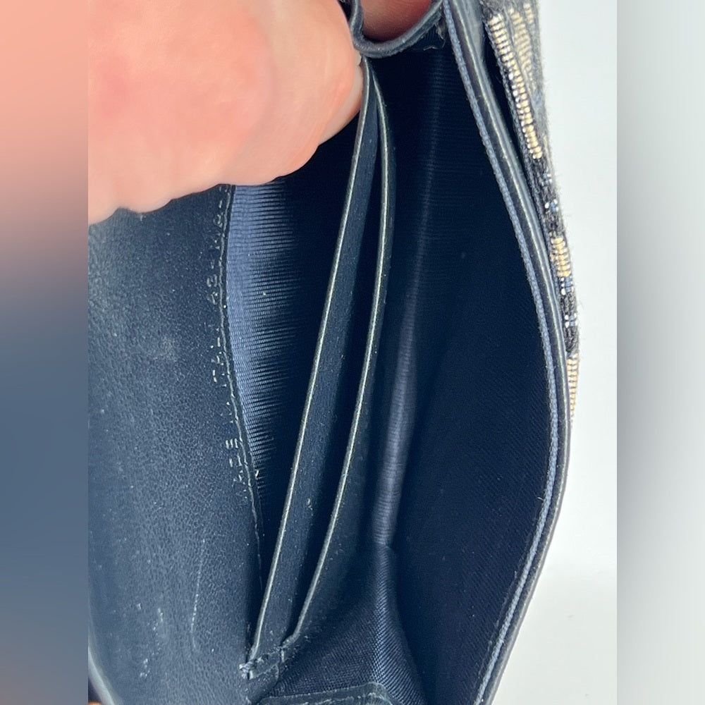 Cristian Dior Oblique Saddle Card Holder Wallet