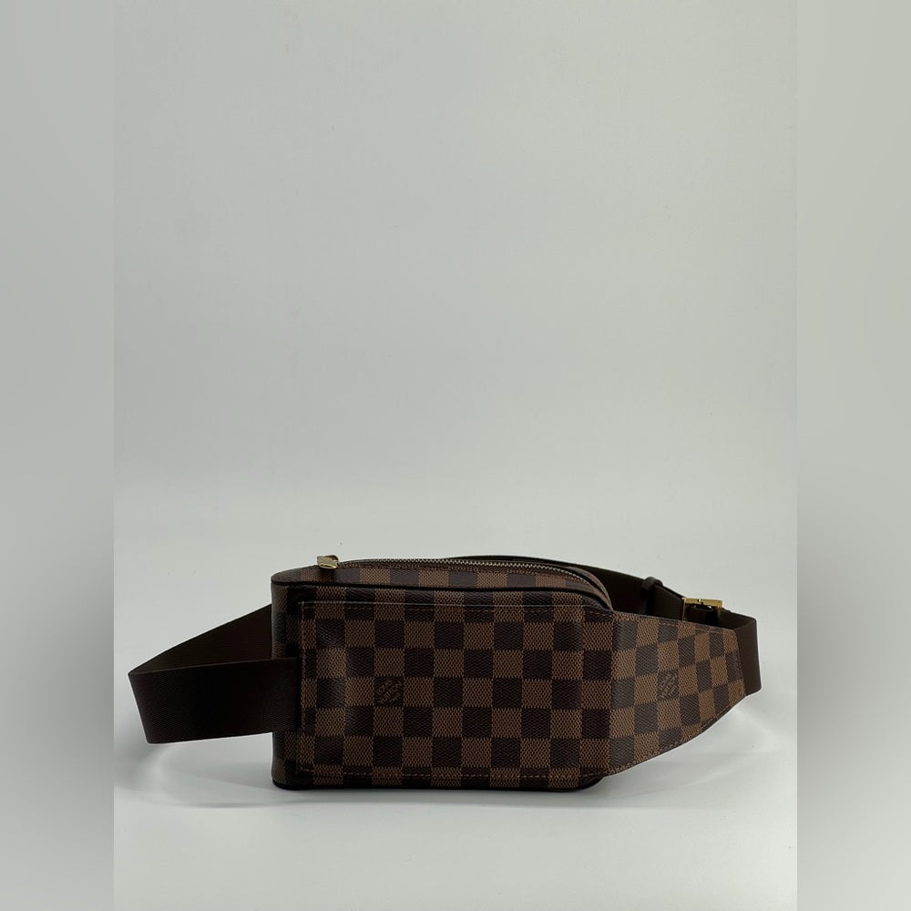 Louis Vuitton Damier Ebene Geronimos Shoulder Belt Canvas Bag
