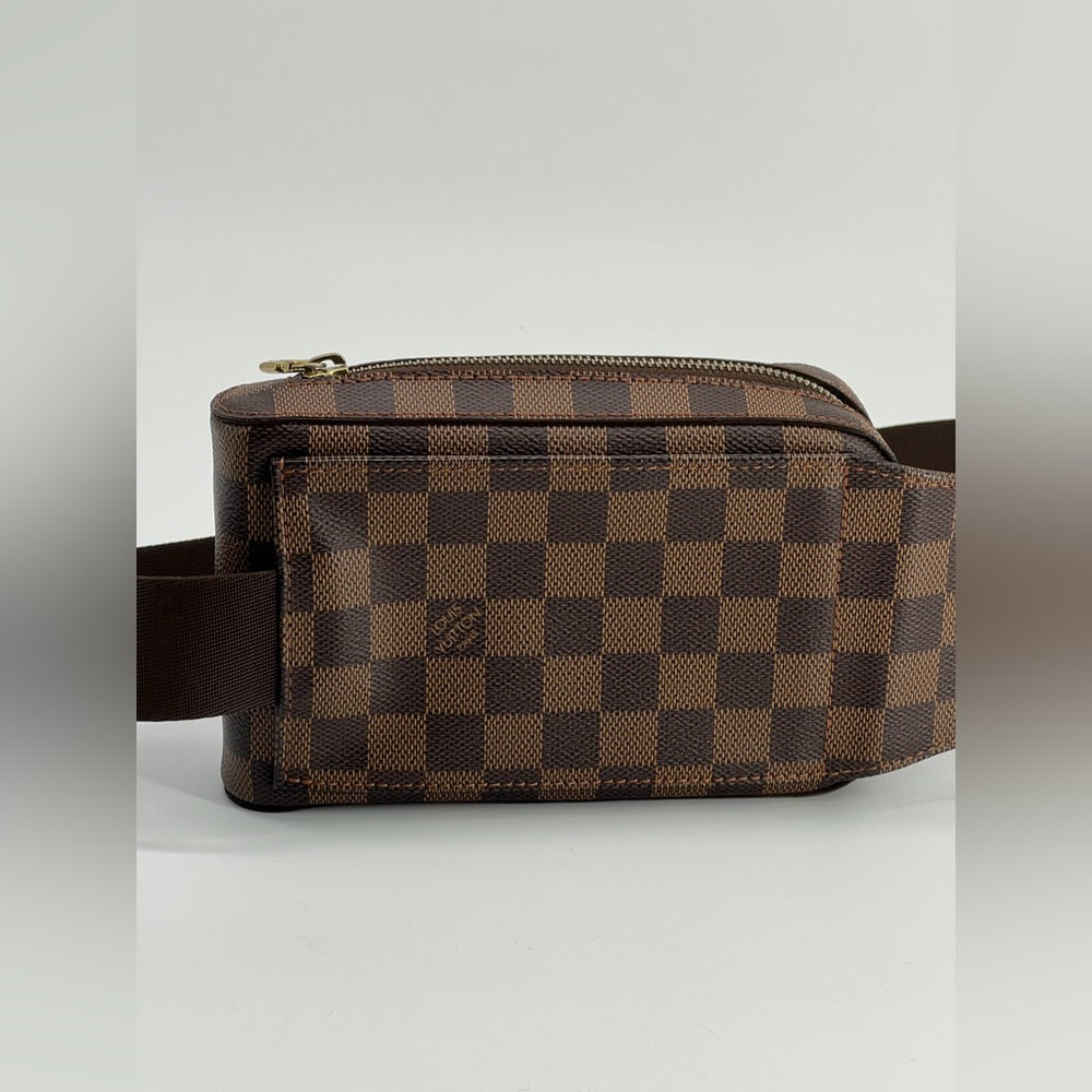 Louis Vuitton Damier Ebene Geronimos Shoulder Belt Canvas Bag
