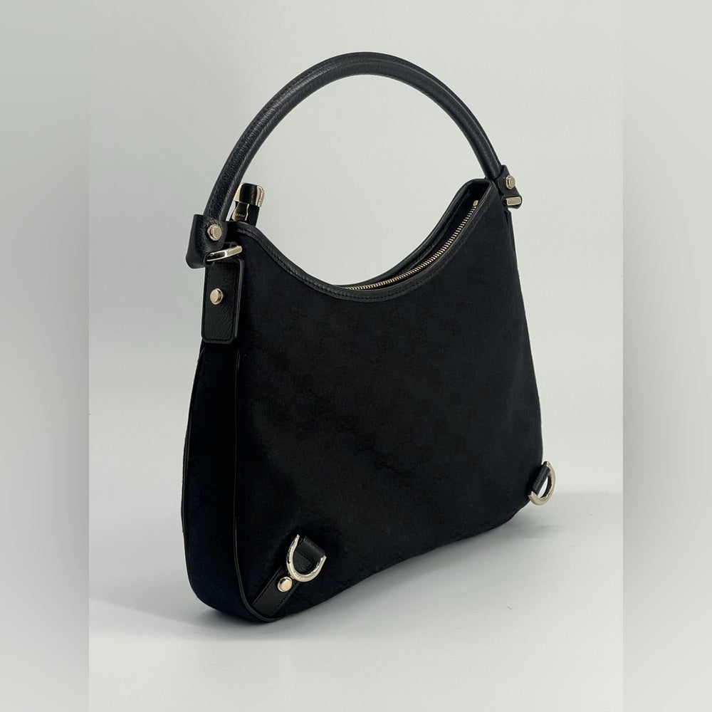 Gucci Abbey GG Canvas Leather Shoulder Bag