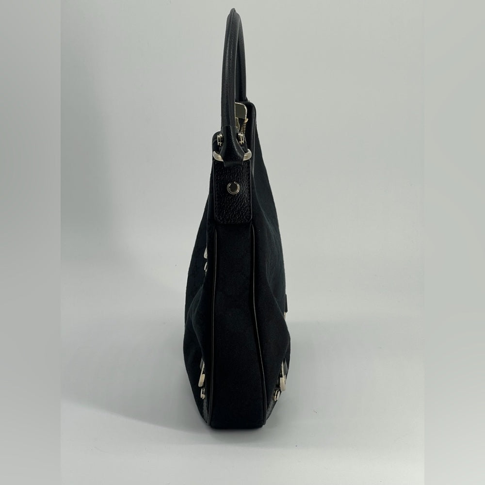 Gucci Abbey GG Canvas Leather Shoulder Bag