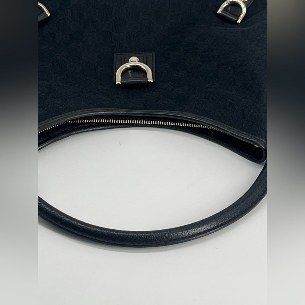 Gucci Abbey GG Canvas Leather Shoulder Bag