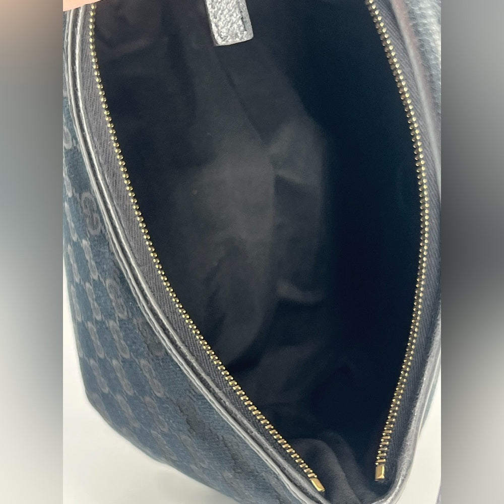 Gucci Abbey GG Canvas Leather Shoulder Bag