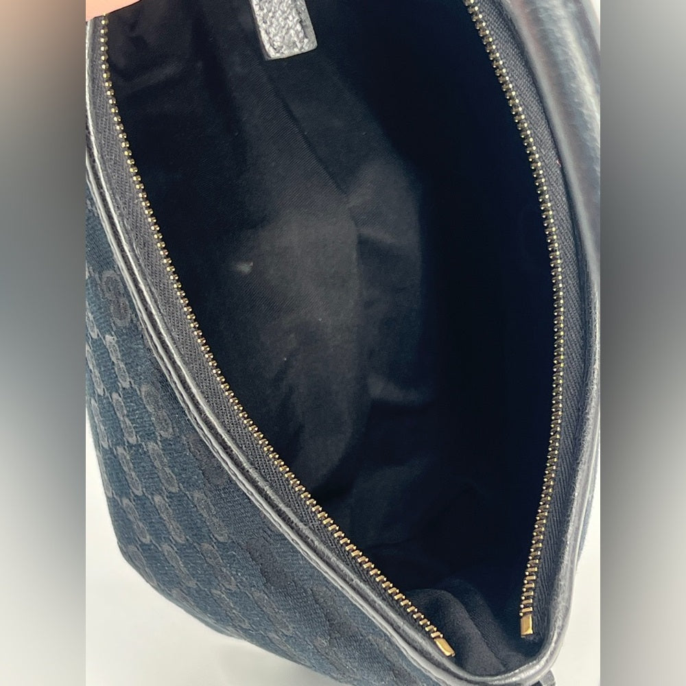 Gucci Abbey GG Canvas Leather Shoulder Bag