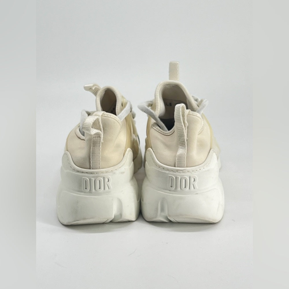 Cristian Dior D-Connect White Sneakers Women’s Size 38 1/2