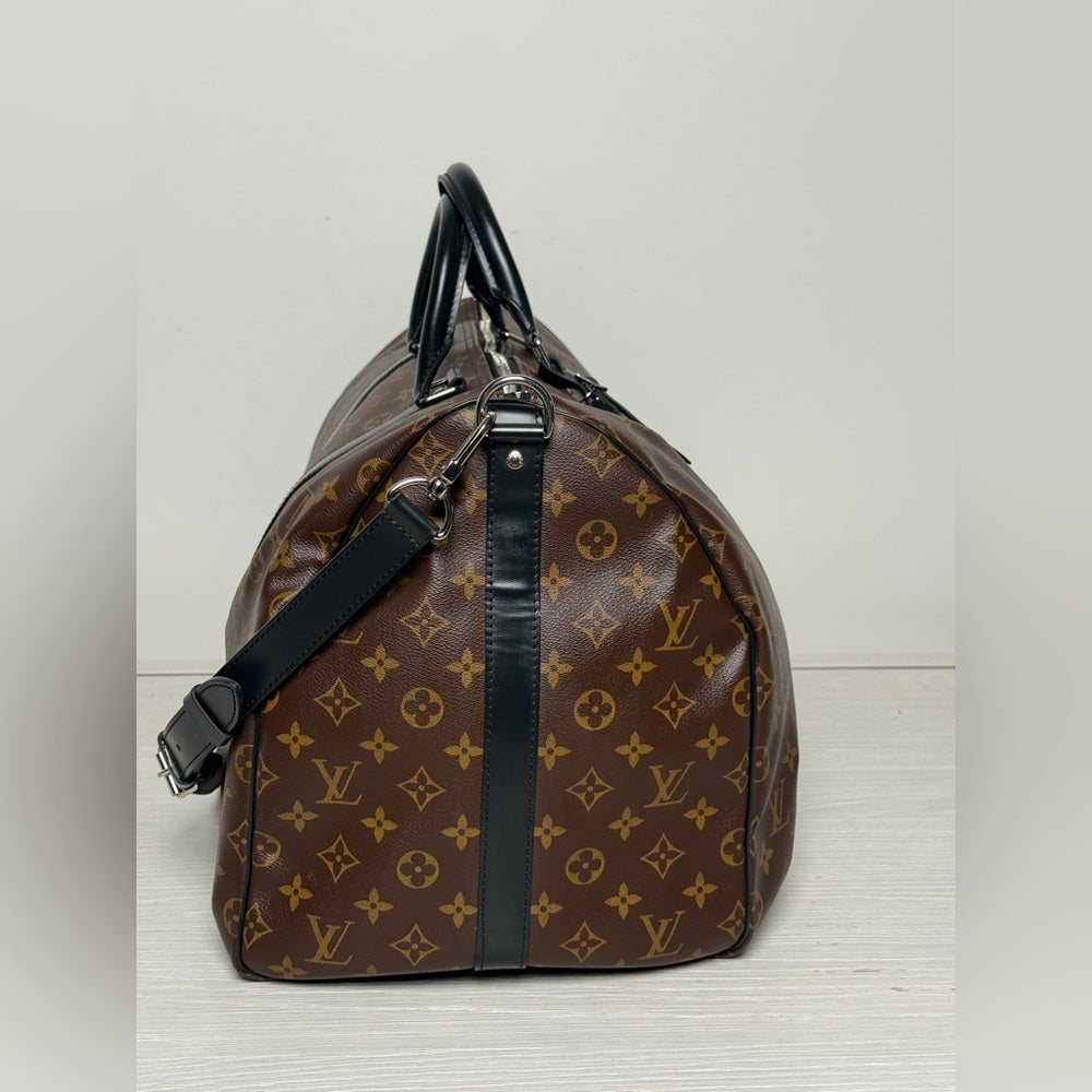 Louis Vuitton Keepall 55 Monogram Brown Canvas Duffle Bag 2023