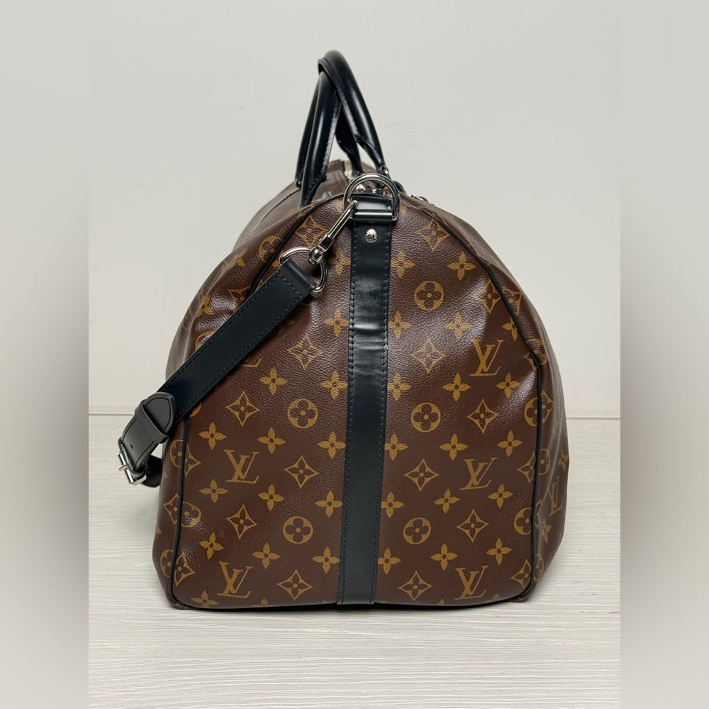 Louis Vuitton Keepall 55 Monogram Brown Canvas Duffle Bag 2023